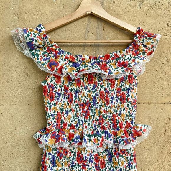 Astr The Label Floral Ruffle Mini Dress NWOT Coquette Summer Date Night Romantic - Picture 13 of 16